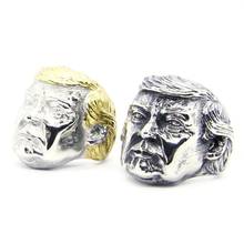 Осень 2020 президент США Трамп кольцо последние ювелирные изделия Серебряного и золотого цвета американский президент Мужская крутое кольцо байкера подарок 2024 - купить недорого