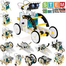 Солнечная игрушка 13 в 1 комплект солнечных роботов Обучающий робот DIY игрушка сборка игрушка для детей подарок Трансформация Робот набор 2024 - купить недорого