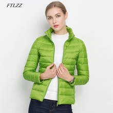 FTLZZ New Women 90% Ultra Light White Duck Down Short Jacket Spring Winter Jackets Puffer Jacket Portable Windproof Down Coat 2024 - buy cheap