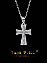 s925 Sterling Silver Micro Inlay Cross Jewelry Pendant Believers in jesus Christian Classic Necklace for women Factory wholesale 2024 - buy cheap