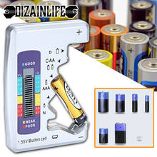 Probador de batería Digital con pantalla LCD, herramienta de diagnóstico de capacitancia, Detector de verificación de capacidad, C, D, N, AA, AAA, 9V, 1,5 V 2024 - compra barato