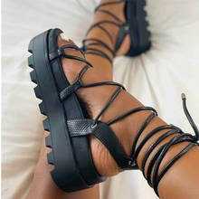 Women Sandal Summer Wedge Platform Roman Woman Height Increasing Comfort Shoes Female Ankle Wrap 2020 Ladies Casual Footwear 2024 - buy cheap