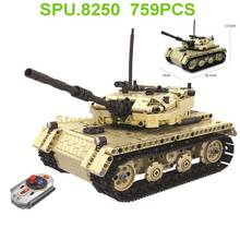 7113 759pcs Technology Military Remote Control Rc Tank Electric Building Blocks Toy 2024 - buy cheap