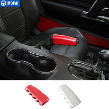 MOPAI Aluminum Car Interior Gear Shift Knob Hand Brake Level Decoration Cover Accessories For Ford Mustang 2015 Up Car Styling 2024 - buy cheap