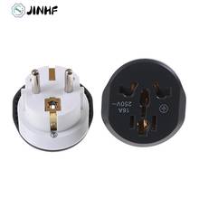 16A Universal New EU Travel Adapter Euro Converter UK US AU To EU AC Socket Plug Travel Adapter High Quality 2024 - buy cheap