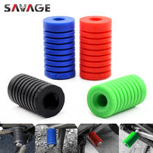 Universal Foot-Operated Left Shift Lever Foot Pad Pedal Toe Peg Cover Motorcycle Accessories Silica Gel Black/Blue/Red/Green 2024 - купить недорого