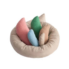 6pcs/set Newborn Posing Beans Bag Baby Photography Prop Pillow Baby Crescent Shaped Pillows Positioner Cushion Basket Filler 2024 - buy cheap