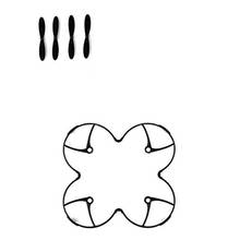 Hubsan H107 X4 H107L 1Pcs Replacement Protection Cover 4Pcs Propellers For H10CD RC Quadcopter Spare Parts 2024 - buy cheap