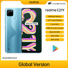 Global Version realme C21Y 4GB 64GB Mobilephone Octa-core Processor 6.5inch HD Display 5000mAh Battery 13MP Triple Camera Phone 2024 - buy cheap