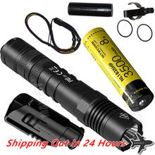 Nitecore-lanterna led tática, bateria tática, material em liga de alumínio, à prova d'água, para caça ao ar livre, p10v2, artístico, 1100 lm