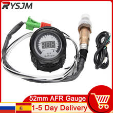 52mm Digital Air Fuel Ratio Gauge With Narrowband O2 Oxygen Sensor Car Gauge AFR Fit for 12V Car Voltmeter 2 in 1 Meter Voltage 2024 - купить недорого