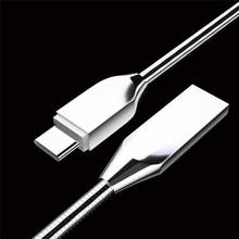 Cable Micro USB de carga rápida tipo C, enchufe de carga de datos, Cable de USB-C para teléfono móvil con tubo suave no anudado, 1M 2024 - compra barato