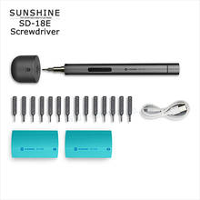 SUNSHINE 3-LED lithium battery electric screwdriver set Mini USB Rechargeable Precision Mobile phone Repair tool Screwdriver Kit 2024 - buy cheap