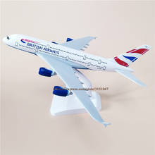 20cm AIR British Airways Airbus 380 A380 Airlines Airplane Model Alloy Metal Model Plane Diecast Aircraft Kids Gift Decor 2024 - buy cheap