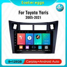 Sistema multimídia automotivo, reprodutor de vídeo, 2 din, android 2005, rádio, navegação gps, para toyota yaris 2012 a 8.1 2024 - compre barato