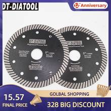 DT-DIATOOL 2pcs 125mm/5" Diamond Hot Pressed Super Thin Turbo Saw Blades Ceramic/tile Marble Granite Cutting Discs Bore 22.23mm 2024 - buy cheap