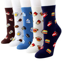 Fashion Women's Luxury Socks Autumn Winter Milk Bread Donuts Kimchi Sock Ladies And Woman's Colorful Food Cotton Socks Female 2024 - buy cheap