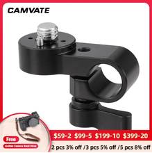 CAMVATE 15mm Single Rod Clamp With Locking Knob Convert To 3/8"-16 Mounting Screw For Flashlight,Monitor,Microphone,Follow Focus 2024 - buy cheap
