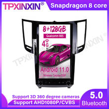 Reproductor Multimedia para coche Infiniti FX25, FX30, FX35, FX37, QX70, 4 + 128GB, Android 9,0, estilo tesla, Unidad de navegación GPS 2024 - compra barato