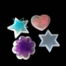 Flower Heart Hexagon Star Shape Crystal Silicone Resin Mold DIY Jewelry Making Mold Resin Liquid Mold Pendant Craft Cake Tool 2024 - buy cheap