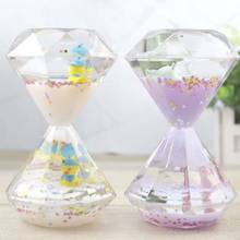1PC Single Color Timer Sandglass Waist Shape Oil Hourglass Liquid Motion Bubble Desk Toys Gifts Decoration for Home 2024 - buy cheap