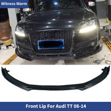 Tt Car Front Bumper Lip Spoiler Diffuser for Audi Tt Sport Bumper Only 2006 - 2012 Carbon Fiber Front Lip Spoiler Splitters 2024 - buy cheap