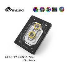 Bykski CPU Block Use for AMD Ryzen 3/5/7 ThreadRipper 1950X / X570 AM2/AM3/AM4/TR4 FM Water Cooling Radiator / RGB Light AURA 2024 - buy cheap