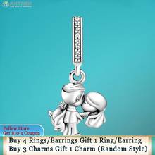 Ahthen 925 Sterling Silver Beads Married Couple Dangle Charms fit Original Pandora Bracelets Women Jewelry Making Birthday Gift 2024 - buy cheap