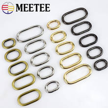 20pcs Meetee 20-50mm Metal Oval O D Rings Buckle Bag Strap Belt Loop Clasp Buckles for Bags Clothing DIY Sewing Accessories 2024 - buy cheap