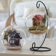 New Retro Glass Ball Hanging Stand Candle Holder Wedding Iron Art Home Decoration Table Ball Lantern Candle Hanging Stand Holder 2024 - buy cheap