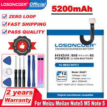LOSONCOER 5200mAh BA621 Battery For Meizu Meilan Note5 M5 Note 5 Mobile Phone Battery 2024 - buy cheap