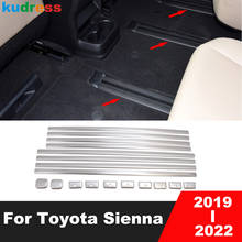 Cubierta de riel deslizante para puerta lateral de Toyota Sienna 2019 2020, accesorios de estilo de decoración de coche de acero inoxidable 2024 - compra barato