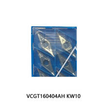 100% Original VCGT VCGT160404AH KW10 VCGT160404 AH Carbide Inserts Processing Aluminum Copper Lathe Cutter Turning Tools CNC 2024 - buy cheap