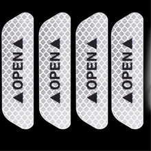 4 Pcs Car Door Safety Warning Reflective Stickers OPEN Sticker For Mazda 2 3 5 6 CX-3 CX-4 CX-5 CX5 CX-7 CX-8 CX-9 Atenza Axela 2024 - buy cheap