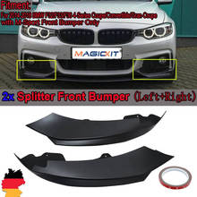 MagicKit For BMW F32 F33 F36 435i M Sport Bumper 2013-2022 Matte Black Front Splitters 2024 - buy cheap