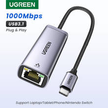 Ugreen-adaptador de rede ethernet usb, usb, para rj45, macbook, samsung s20 2024 - compre barato