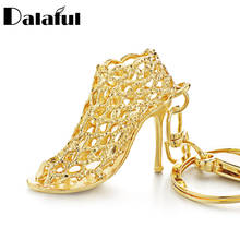 Dalaful-Llavero de zapatos de tacón alto para mujer, hebilla de bolso, colgante de coche, el mejor regalo, K230 2024 - compra barato