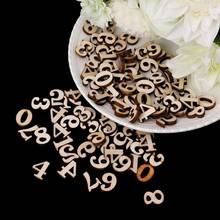 100Pcs Wooden 0-9 Numbers Embellishments 15mm Scrapbooking Card Making Craft DIY 2024 - buy cheap