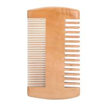 Wooden Beard Comb Anti Static Wood Pocket Comb with Double-end Fine and Coarse Teeth 2024 - buy cheap