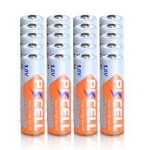 Pkcell-20 peças de baterias recarregáveis nizn volt 2500mwh nizn 2a para câmeras e certificações ce/rohs 2024 - compre barato