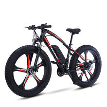 26-дюймовый Электрический велосипед 350W Snow Beach, горный велосипед с толстыми шинами, мощность E Bike для взрослых 2024 - купить недорого