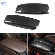 Car Carbon Fiber Texture Center Console Armrest Box Pad Protection Cover For BMW X5 E70 2008 2009 2010 2011 2012 2013 2024 - buy cheap