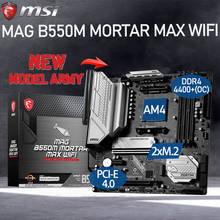 MSI MAG B550M MORTAR MAX WIFI Motherboard AMD Ryzen DDR4 128GB 4400 M.2 PCIe 4.0 GAMING Placa-mãe AM4 Micro-ATX Desktop B550 New 2024 - buy cheap