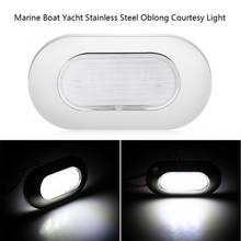 12V White LED Marine Boat Yacht Stainless Steel Oblong Courtesy Light Stair Deck Usage 2024 - buy cheap