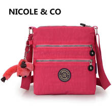 NICOLE & CO 2022 Fashion New Women Casual Waterproof Shoulder Messenger Bag Nylon Cloth Lady Outdoor Shopping Storage Phone Bag 2024 - buy cheap