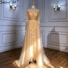 2020 luxo sereia sexy vestidos de baile dubai cristal manga curta vestidos de baile design sereno colina bla60960 2024 - compre barato
