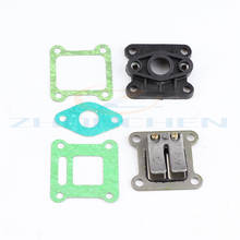 Coletor de entrada de tubo de admissão para 2 tempos 47cc 49cc motor carburador carb bolso bicicleta da sujeira mini moto crianças moto atv quad 4 wheeler 2024 - compre barato