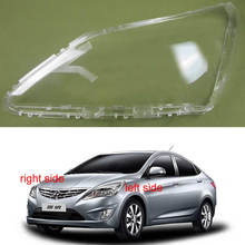 Para Hyundai Verna Solaris 2014, 2015 de 2016 cubierta de faro pantalla transparente Faro de faro máscara de vidrio 2024 - compra barato