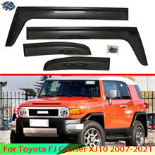 For Toyota FJ Cruiser 2007-2019 Plastic Exterior Visor Vent Shades Window Sun Rain Guard Deflector 4pcs 2024 - buy cheap