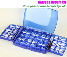 RK-101 marcos ópticos para gafas, tornillos para gafas, almohadillas para la nariz, arandelas para tuercas, Kit de reparación 2024 - compra barato